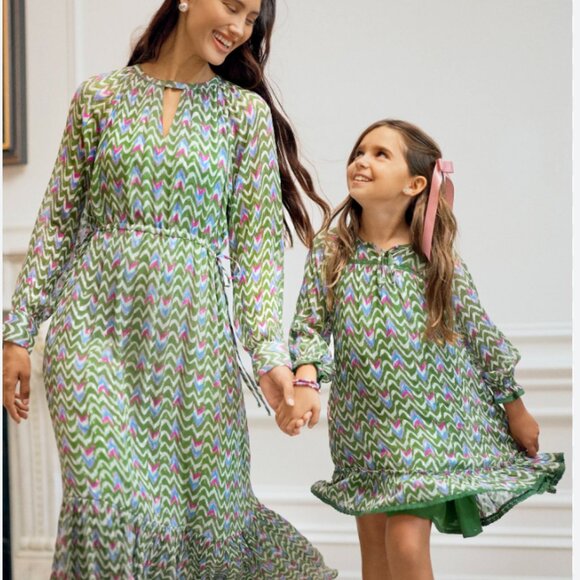 Roller Rabbit Olivia Ikat Chifon Women’s maxi dress size XS. New - Picture 3 of 12